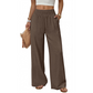 Hochtaillierte Damenhose mit Leopardenmuster