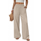 Hochtaillierte Damenhose mit Leopardenmuster