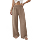 Hochtaillierte Damenhose mit Leopardenmuster