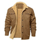 Herren-Casual-Sherpa-Utility-Cargojacke