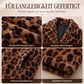 Stilvoller Damen-Kunstfellmantel mit Leopardenmuster