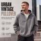 🍂🧥Neue Herbstkollektion – 50 % Rabatt！🔥Herren Vintage-gewaschenes Kapuzenoberteil mit Halbreißverschluss