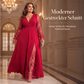 🌤️🛍️Neu für den Herbst – 50 % Rabatt！👗Elegantes Damen-Maxikleid mit V-Ausschnitt und Spitzenapplikationen