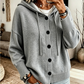 🧥⭐50 % Rabatt！🛍️Damen-Strickcardigan mit Kapuze