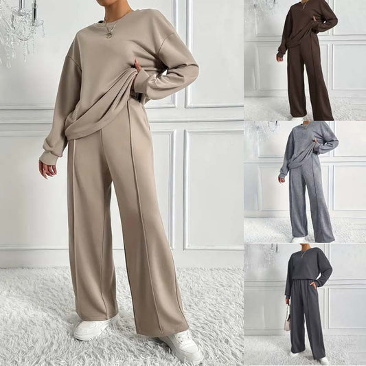 ✨ 50 % RABATT – Damen Zweiteiler Set aus Sweatshirt & Hose | Gemütlicher Komfort trifft auf eleganten Alltagsstil 👚