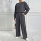 ✨ 50 % RABATT – Damen Zweiteiler Set aus Sweatshirt & Hose | Gemütlicher Komfort trifft auf eleganten Alltagsstil 👚