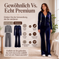 📢📢50%Rabatt!!!🎉✨Damen-Samt-Set mit Reißverschluss-Kapuzenpullover und Schlaghose