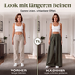 Damen Plisseehosen mit weitem Bein