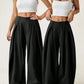 Damen Plisseehosen mit weitem Bein