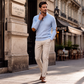 Legeres, lockeres Jacquard-Sweatshirt für Herren