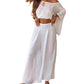 Damen-Off-Shoulder-Oberteil & Weite-Hosen-Set