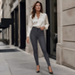 Damen Stretch Hochbund Skinny Hose