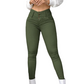 Damen Stretch Hochbund Skinny Hose