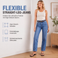 📢📢50%Rabatt!!!🎉✨Legere, elastische Jeans mit geradem Bein für Damen