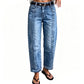 📢📢50%Rabatt!!!🎉✨Legere, elastische Jeans mit geradem Bein für Damen