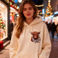 🐮 50% RABATT!!🎁Niedliches Kapuzensweatshirt mit kuscheligem Fleecefutter, Highland-Kuh-Motiv