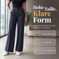 Legere hochtaillierte Geradehose für Damen