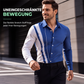⭐Neu eingetroffen – 50 % Rabatt！🏷️Herren Kontrastdruck Langarm Slim Fit Kragenhemd