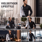 ⭐Neu eingetroffen – 50 % Rabatt！🏷️Herren Kontrastdruck Langarm Slim Fit Kragenhemd