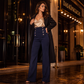 ✨Neue Styles – 50 % Rabatt！🔥Hochtaillierte Doppelreiher-Hose für Damen