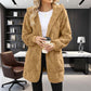 🧸 50 % RABATT – Damen Flauschige Karierte Strickjacke | Kuscheliger Komfort trifft auf zeitlosen Herbststil 🍂