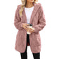 🧸 50 % RABATT – Damen Flauschige Karierte Strickjacke | Kuscheliger Komfort trifft auf zeitlosen Herbststil 🍂