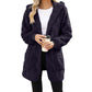 🧸 50 % RABATT – Damen Flauschige Karierte Strickjacke | Kuscheliger Komfort trifft auf zeitlosen Herbststil 🍂
