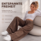 👖 50 % RABATT – Damen Weite-Bein-Hose mit lockerer Passform | Komfortabler Alltagstyle trifft auf elegante Silhouette ✨