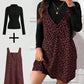 🐆50 % Rabatt！✨🛍️Leoparden-Kleid und Top im Lagenlook