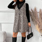 🐆50 % Rabatt！✨🛍️Leoparden-Kleid und Top im Lagenlook