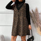 🐆50 % Rabatt！✨🛍️Leoparden-Kleid und Top im Lagenlook
