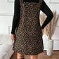 🐆50 % Rabatt！✨🛍️Leoparden-Kleid und Top im Lagenlook