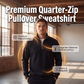 🧥 50 % RABATT – Damen Sweatshirt mit Viertelreißverschluss | Warmer Komfort trifft auf lässige Herbst-Eleganz ✨