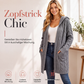 📢📢50 % Rabatt！🎉Lange Strickjacke mit Kapuze und Taschen für Damen