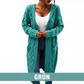 📢📢50 % Rabatt！🎉Lange Strickjacke mit Kapuze und Taschen für Damen
