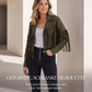 🍁Herbst-Favorit – 50 % Rabatt！⭐Lässige Fransenjacke für Damen mit langen Ärmeln