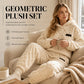 🍂🎁Neu für Herbst & Winter – 50% Rabatt für kurze Zeit!👚👖Thermo-Fleece-Pyjama-Set, warme Hauskleidung, 2-teilig, auch draußen tragbar