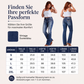 Bootcut-Jeans für Damen, mittlere Leibhöhe, stretch