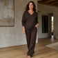 📢📢50%Rabatt!!!🎉✨Schulterfreies Sweatshirt- und Hose-Set für Damen