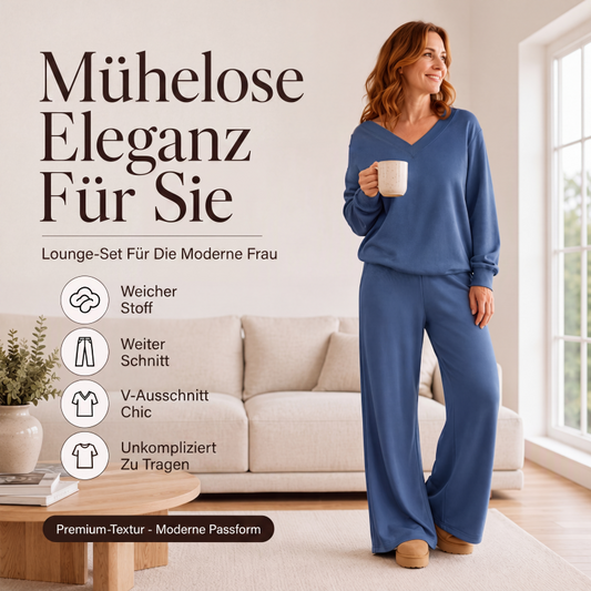 📢📢50%Rabatt!!!🎉✨Schulterfreies Sweatshirt- und Hose-Set für Damen