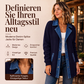 Damen-Casual-Jeansjacke im Patchwork-Stil