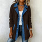 Damen-Casual-Jeansjacke im Patchwork-Stil