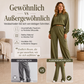 Hoch sitzende Damen-Hose mit Kordelzug
