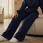 Hoch sitzende Damen-Hose mit Kordelzug