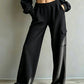 Hoch sitzende Damen-Hose mit Kordelzug