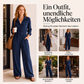 Weites Cargojumpsuit für Damen