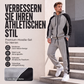 📢📢50%Rabatt!!!🎉✨Herren Farbblock-Set mit Reißverschluss-Kapuzenpullover und Jogginghose