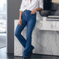 📢🎉50%Rabatt!!!🛍️✨Taillenhohe asymmetrische Crossover-Jeans für Damen
