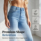 Stretch-Jeans mit hoher Taille und ausgestelltem Bein für Damen