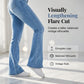 Stretch-Jeans mit hoher Taille und ausgestelltem Bein für Damen